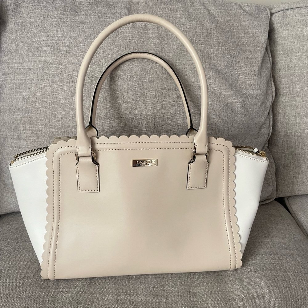 Kate Spade scalloped spring Marguerite Leather Satchel